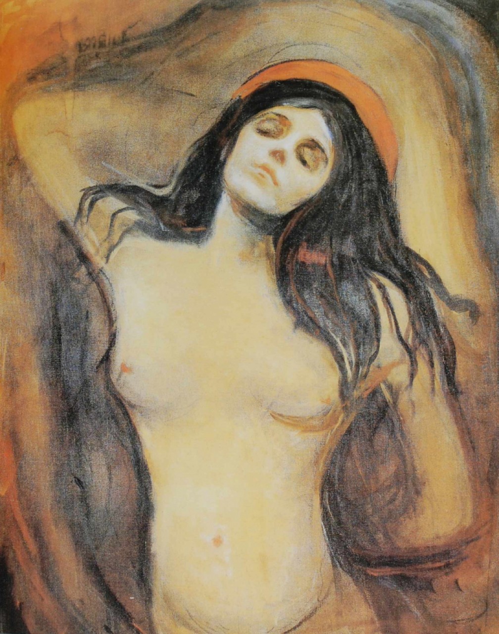 MUNCH Edvard brune nue debout 