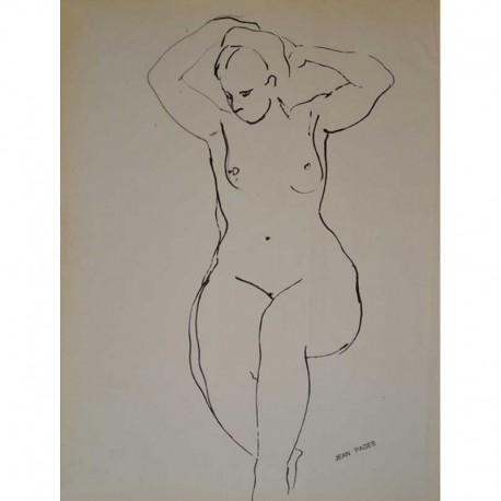 PAGES Jean femme nue assise