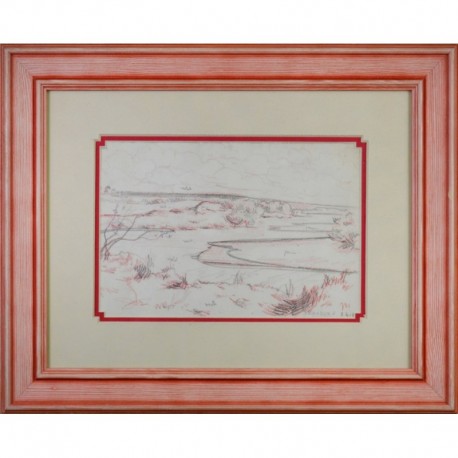 ETUDE POUR UN PAYSAGE, Dessin, PERADON Pierre-Edmond (1893 - 1981)