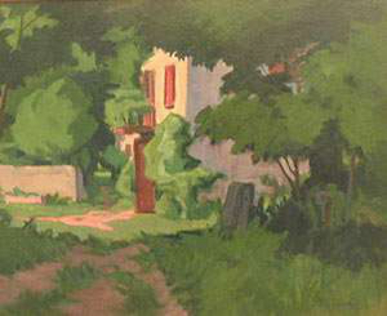 FOULAYRONNES PRES D'AGEN, Huile sur panneau, PERADON Pierre-Edmond (1893 - 1981)