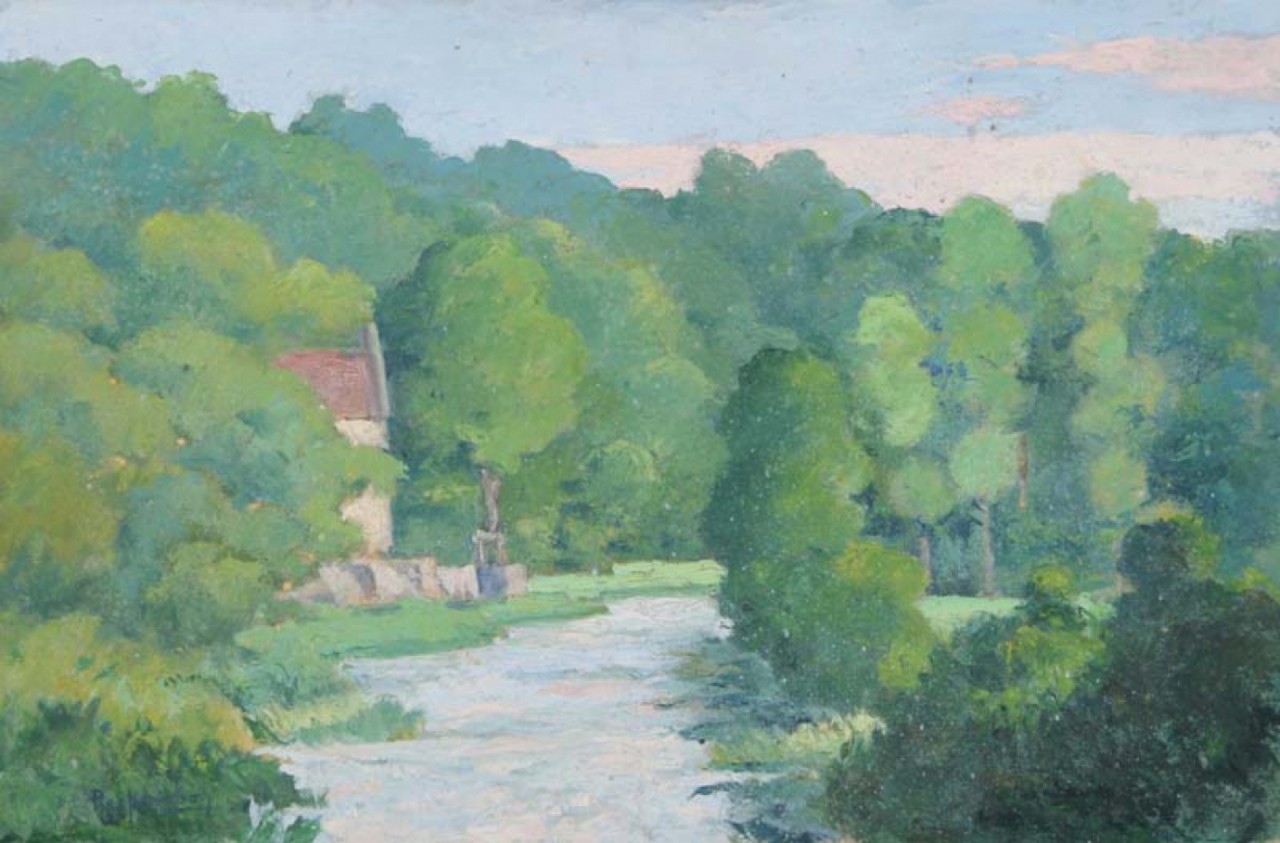 MOULIN DE GRAYE, Huile sur panneau, PERADON Pierre-Edmond (1893 - 1981)