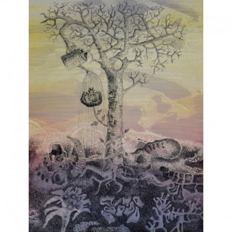 L'ARBRE - PESSET Jano (XX ème siècle) - Encre