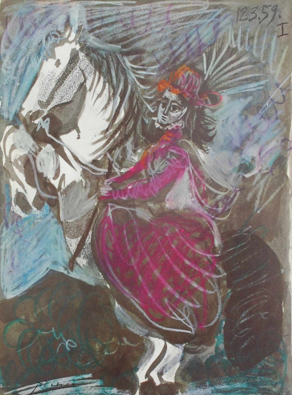 FEMME A CHEVAL