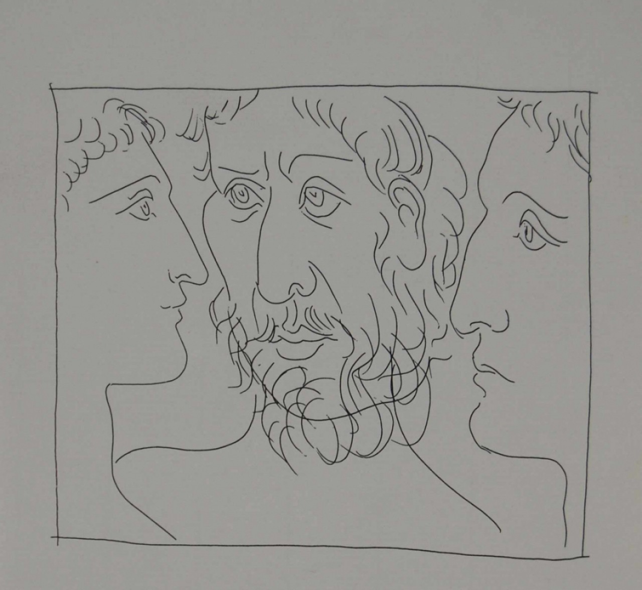 PICASSO Pablo trois personnages