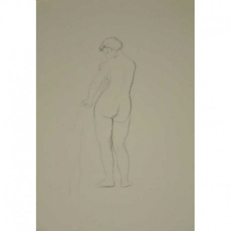 NU À LA TOILETTE
