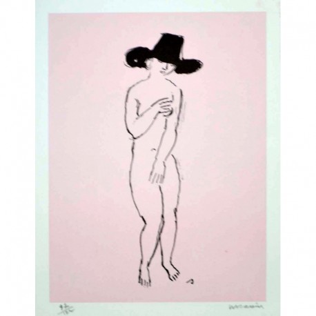 NU AU CHAPEAU NOIR