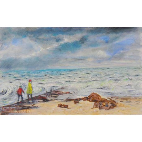 TEMPETE A PORT BAIL (1982) - SCHNEIDER Christian (1917 - 1997) - Huile sur toile