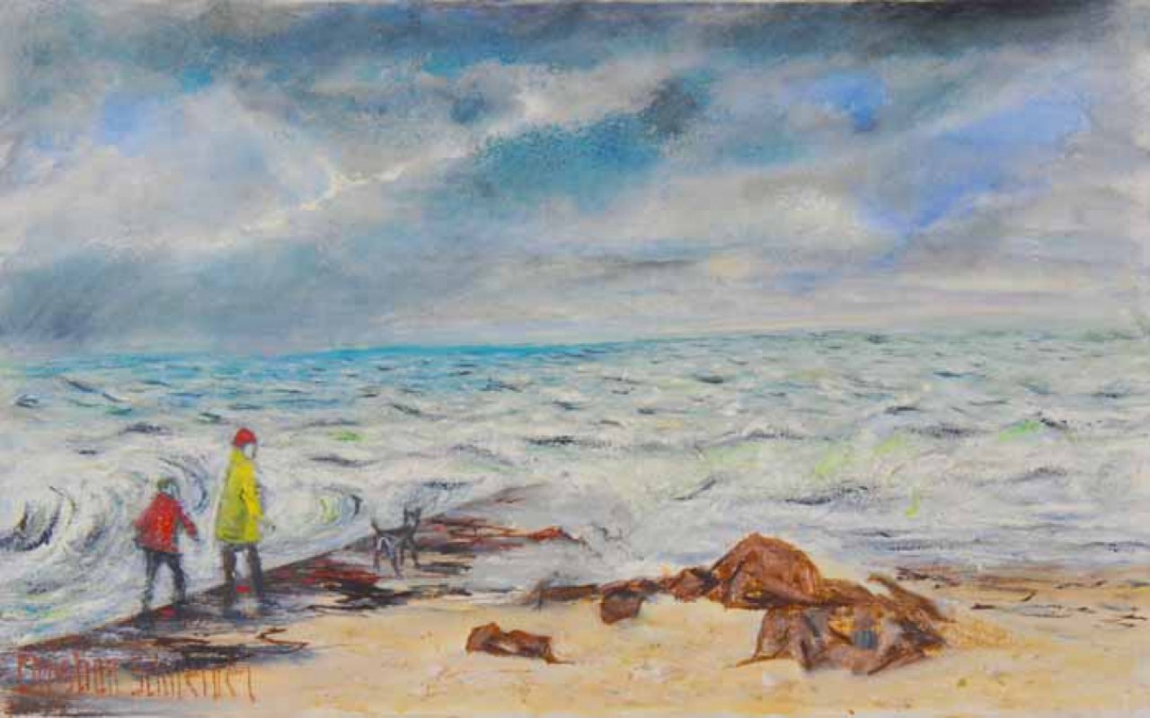 TEMPETE A PORT BAIL (1982) - SCHNEIDER Christian (1917 - 1997) - Huile sur toile