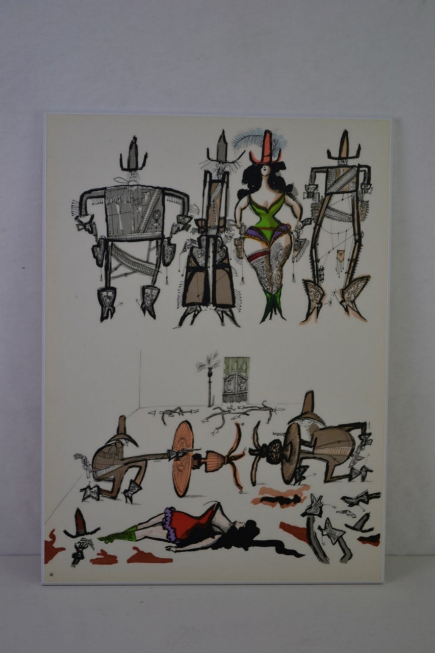 LE DUEL - STEINBERG Saül (1914 - 1999) - Lithographie