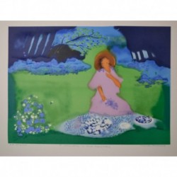 JEUNE FILLE DANS L'HERBE EA XXIX/XXX