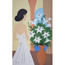FEMME EN ROBE BLANCHE 55/250
