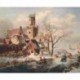 SCENE D'HIVER AVEC PATINEURS