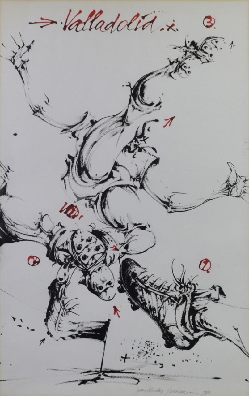 COUP DE PIED (1981) - VELICKOVIC Vladimir (1935- ) - Lithographie