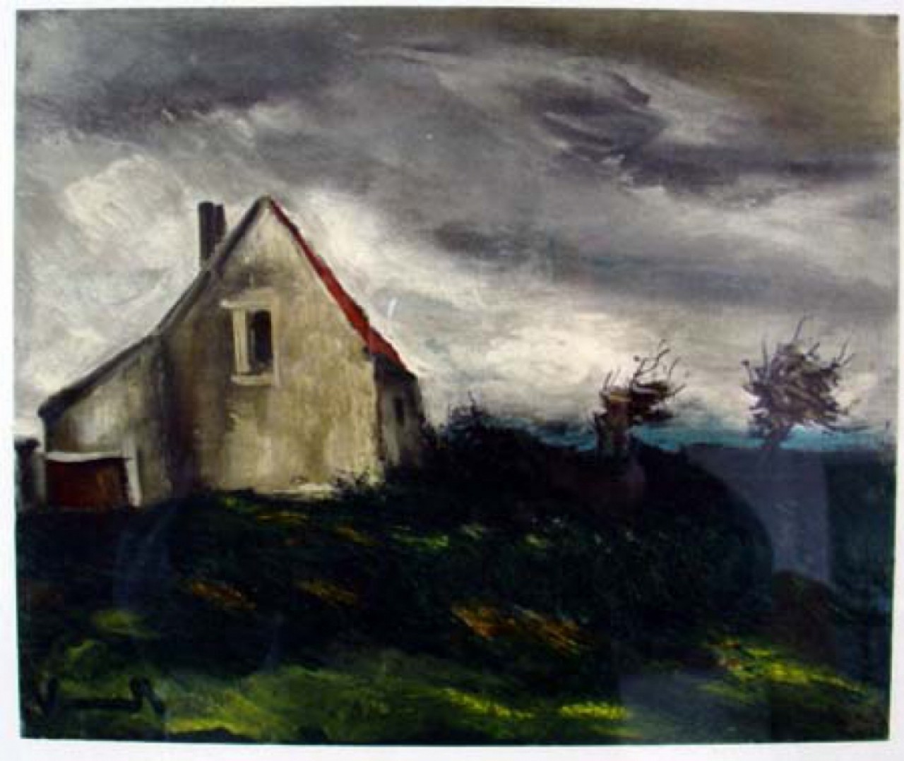 LA MAISON DANS LA PLAINE - VLAMINCK Maurice De (1876-1958) - Lithographie