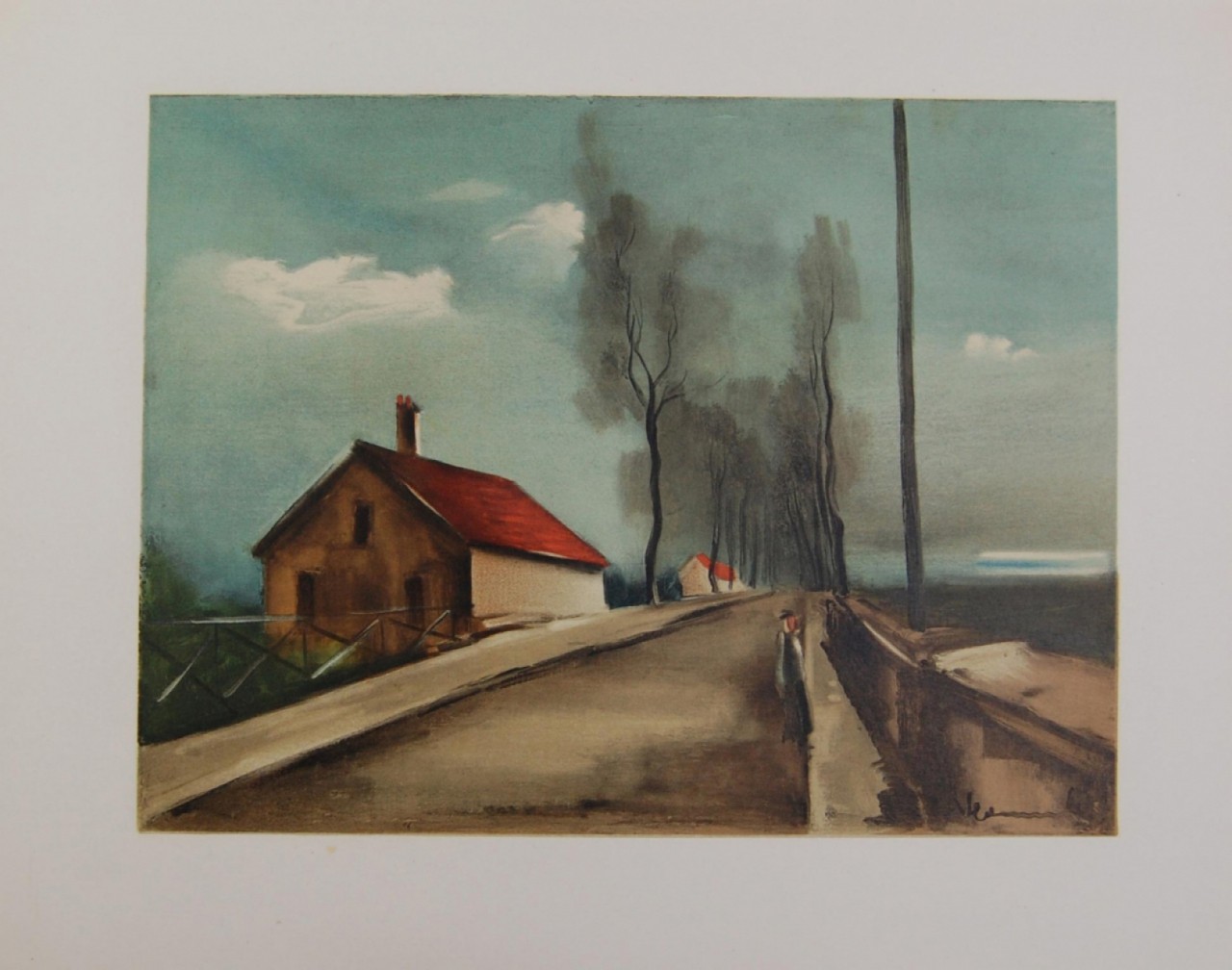 LA ROUTE DE BREZOLLES - VLAMINCK Maurice De (1876-1958) - Lithographie