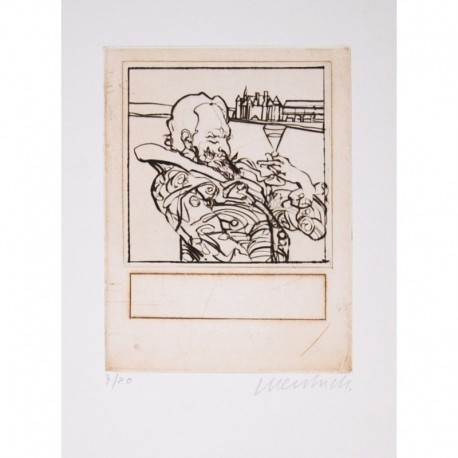 WEISBUCH Claude homme trinquant 