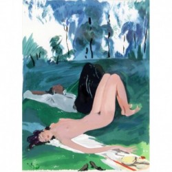 SIESTE DANS L HERBE