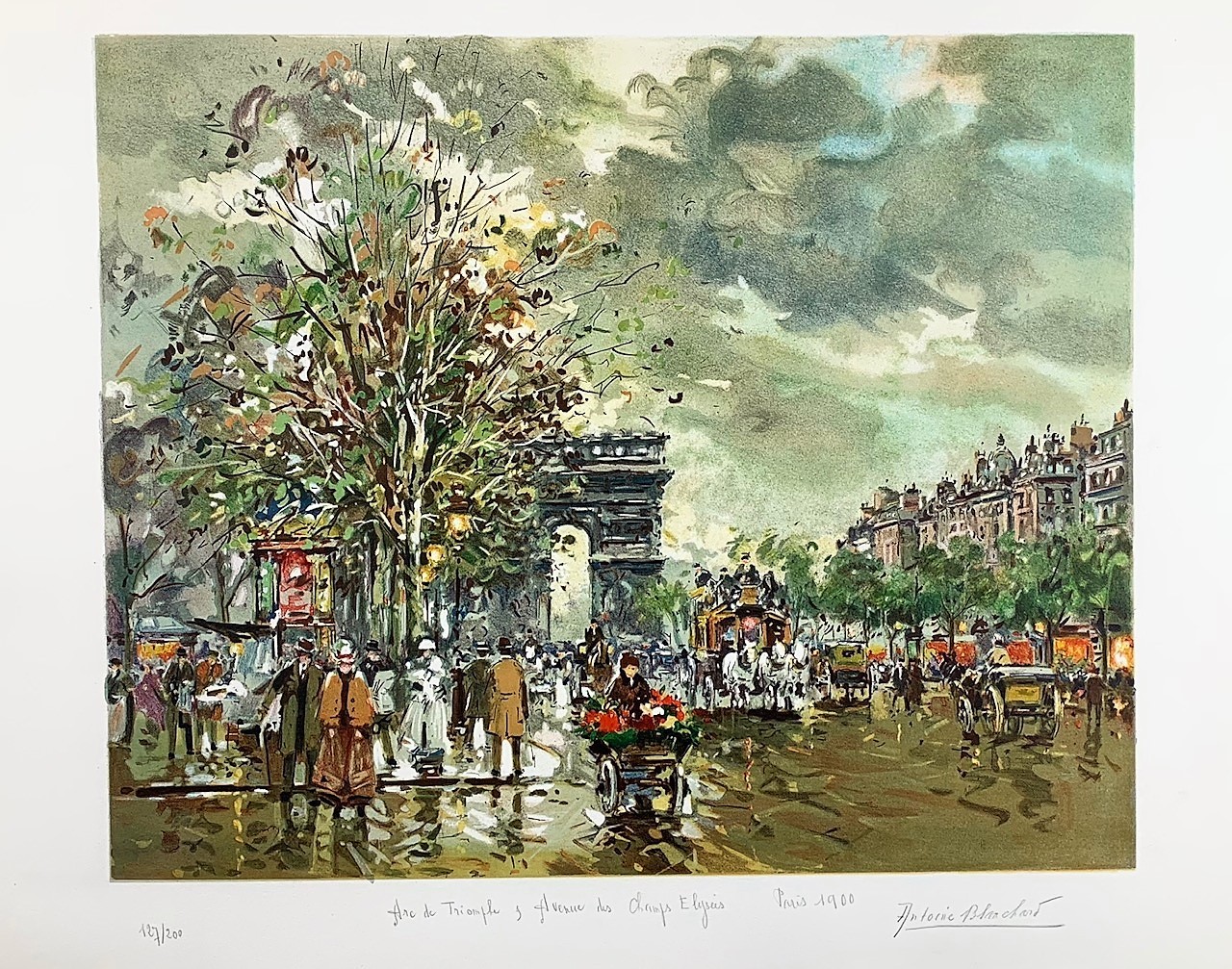 ARC DE TRIOMPHE...PARIS 1900