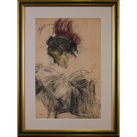 FEMME DE DOS , DEGAS Edgar ( d'aprés ) (1834-1917)