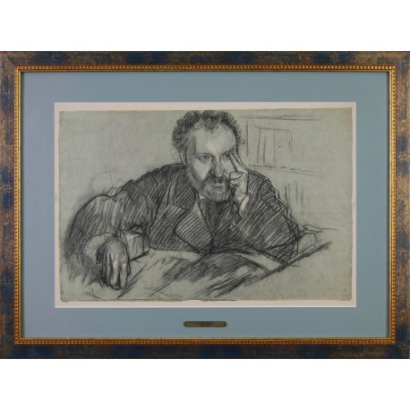 HOMME PENSIF , DEGAS Edgar ( d'aprés ) (1834-1917)