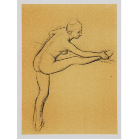 DANSEUSE A LA BARRE , DEGAS Edgar ( d'aprés ) (1834-1917)