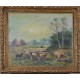 LE RETOUR DU TROUPEAU - GABELLI R. (XXème siècle) - Huile sur toile