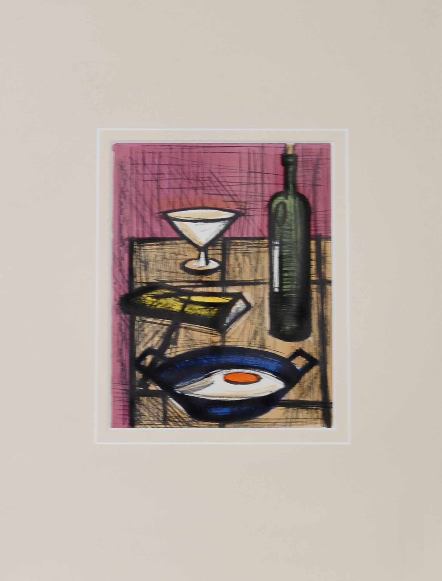 NATURE MORTE A L OEUF AU PLAT (1955)