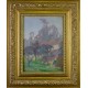 CAMPAGNE NORMANDE, Huile sur panneau, PERADON Pierre-Edmond (1893 - 1981)