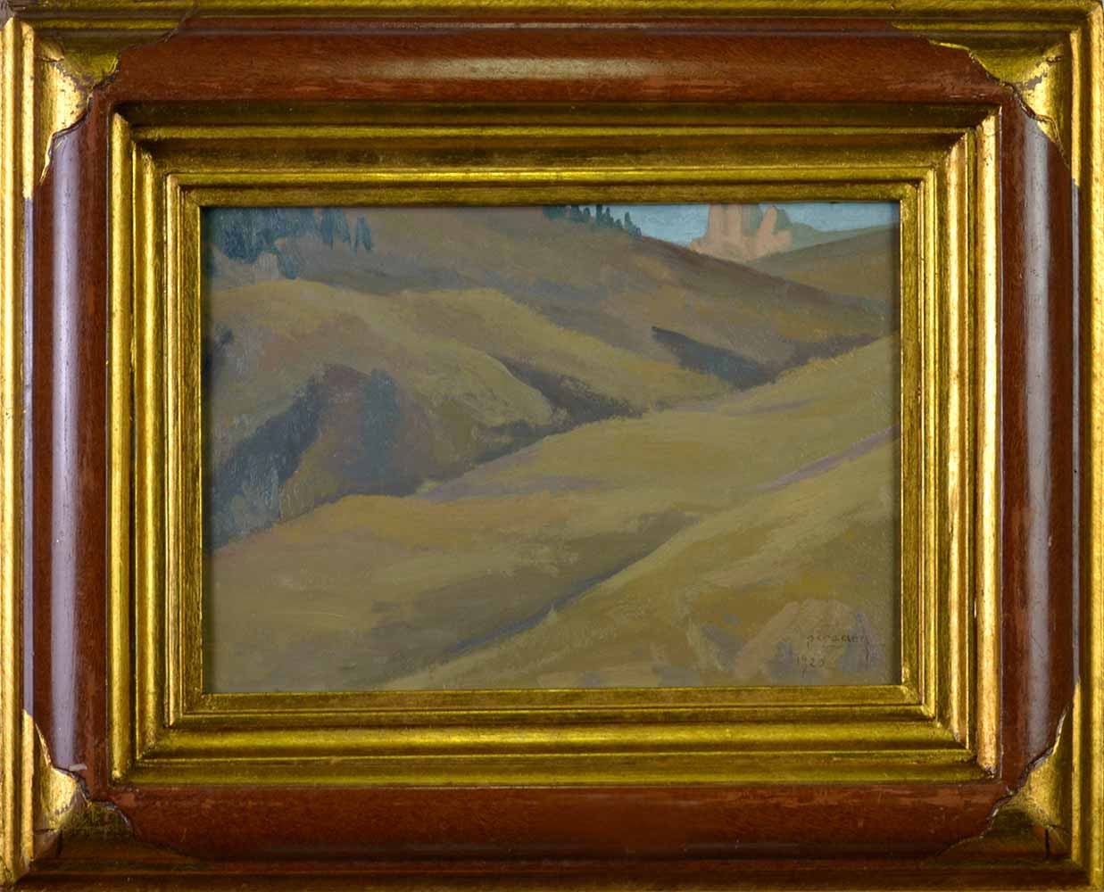 LES DUNES, Huile sur panneau, PERADON Pierre-Edmond (1893 - 1981)