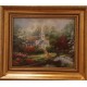 LE PETIT PONT DE L'EGLISE - DUVAL Henri (XX ème siècle) - Huile sur toile