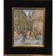 RUE ANIMEE - PETERS Jan (XXème siècle) - Huile sur toile