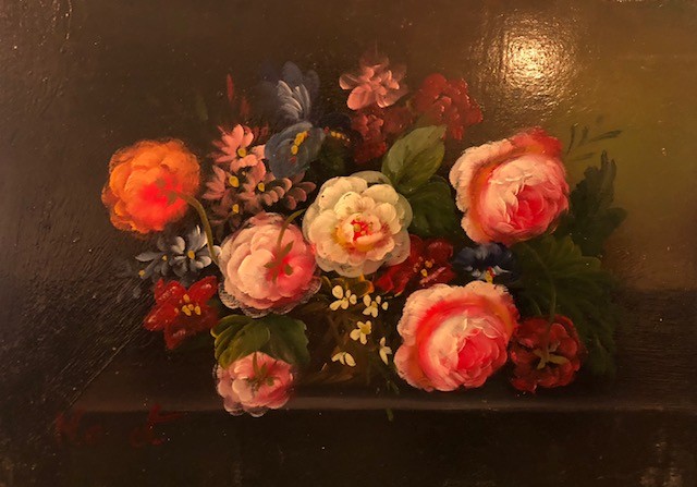 MALLET Edouard bouquet de roses