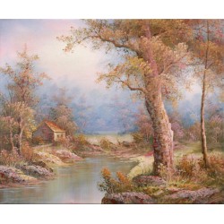 PAYSAGE A LA RIVIÈRE