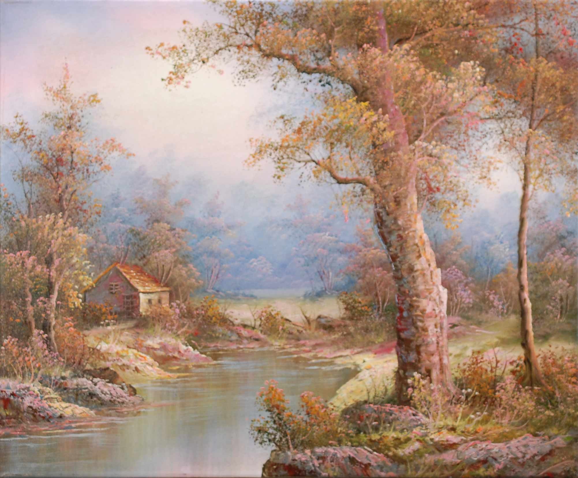 PAYSAGE A LA RIVIÈRE