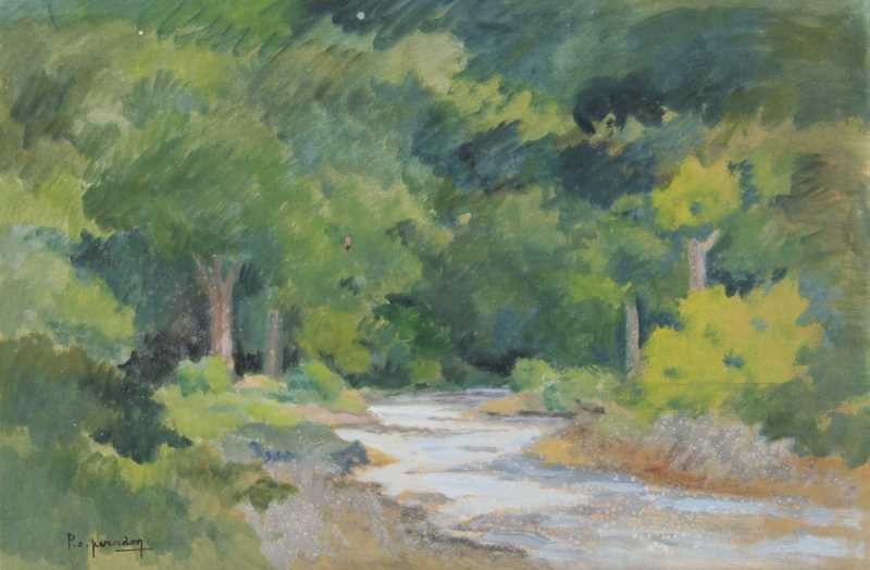 AU MOULIN DE GRAYE, Huile sur panneau, PERADON Pierre-Edmond (1893 - 1981)