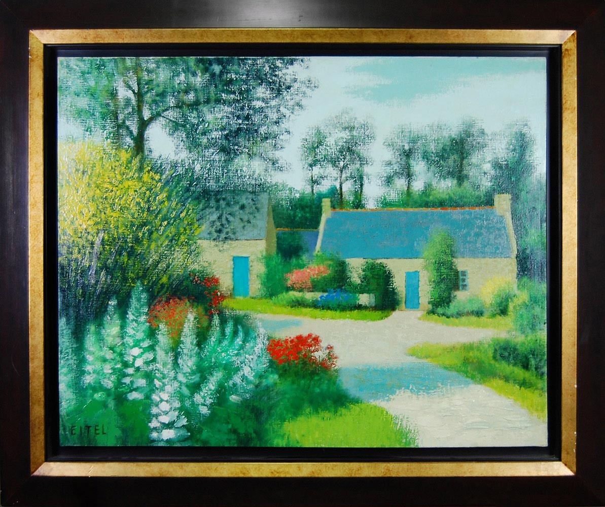 LA MAISON DE CAMPAGNE - EITEL Jacques (EITELWEIN, dit) (1926 - 2006) - Huile sur toile