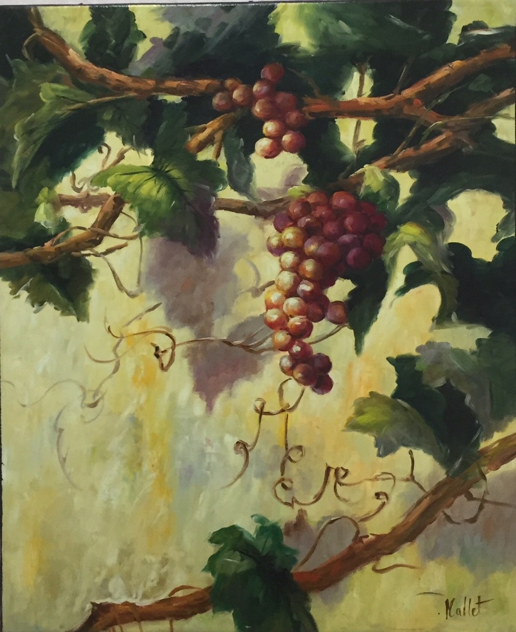 MALLET Edouard vigne grappes de raisins