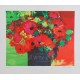 POT DE FLEURS ROUGES