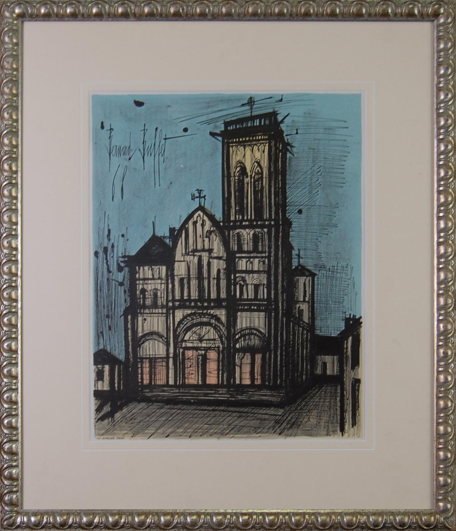 LA CATHÉDRALE - BUFFET Bernard (d’après ) (1928 - 1999) - Lithographie