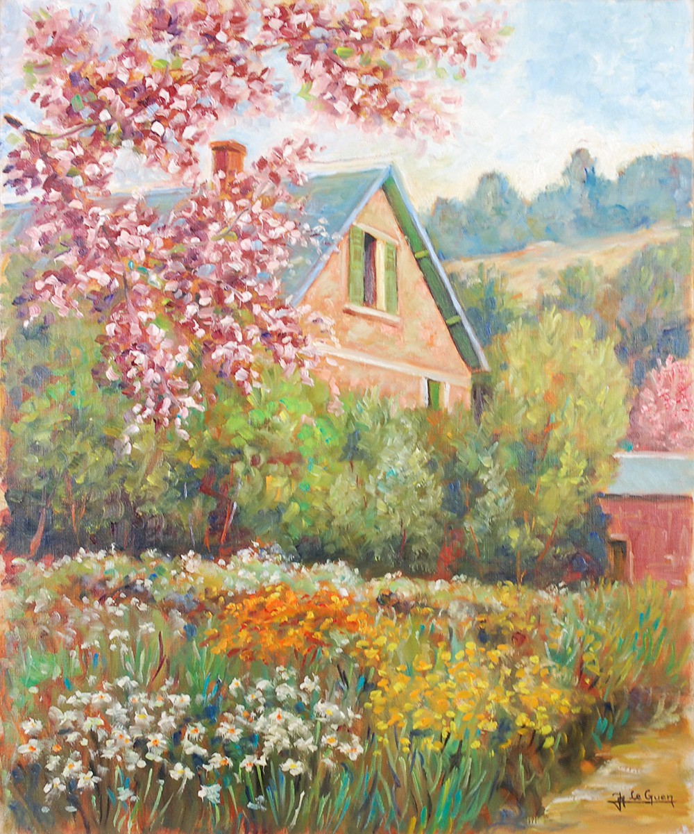 LE PRINTEMPS - LEGUEN Jean-Marie (1926 - ) - Huile sur toile