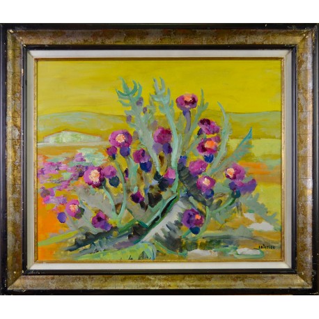 PAYSAGE AU BOUQUET - LOINTIER Lilianne (Xxe) - Huile sur toile