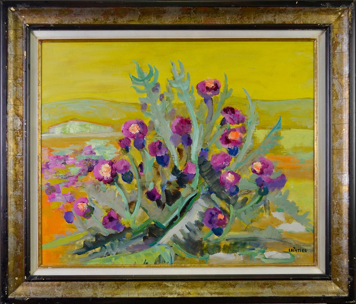 PAYSAGE AU BOUQUET - LOINTIER Lilianne (Xxe) - Huile sur toile
