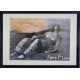 FEMME ENDORMIE - MOORE Henry (1898 - 1986) - Lithographie