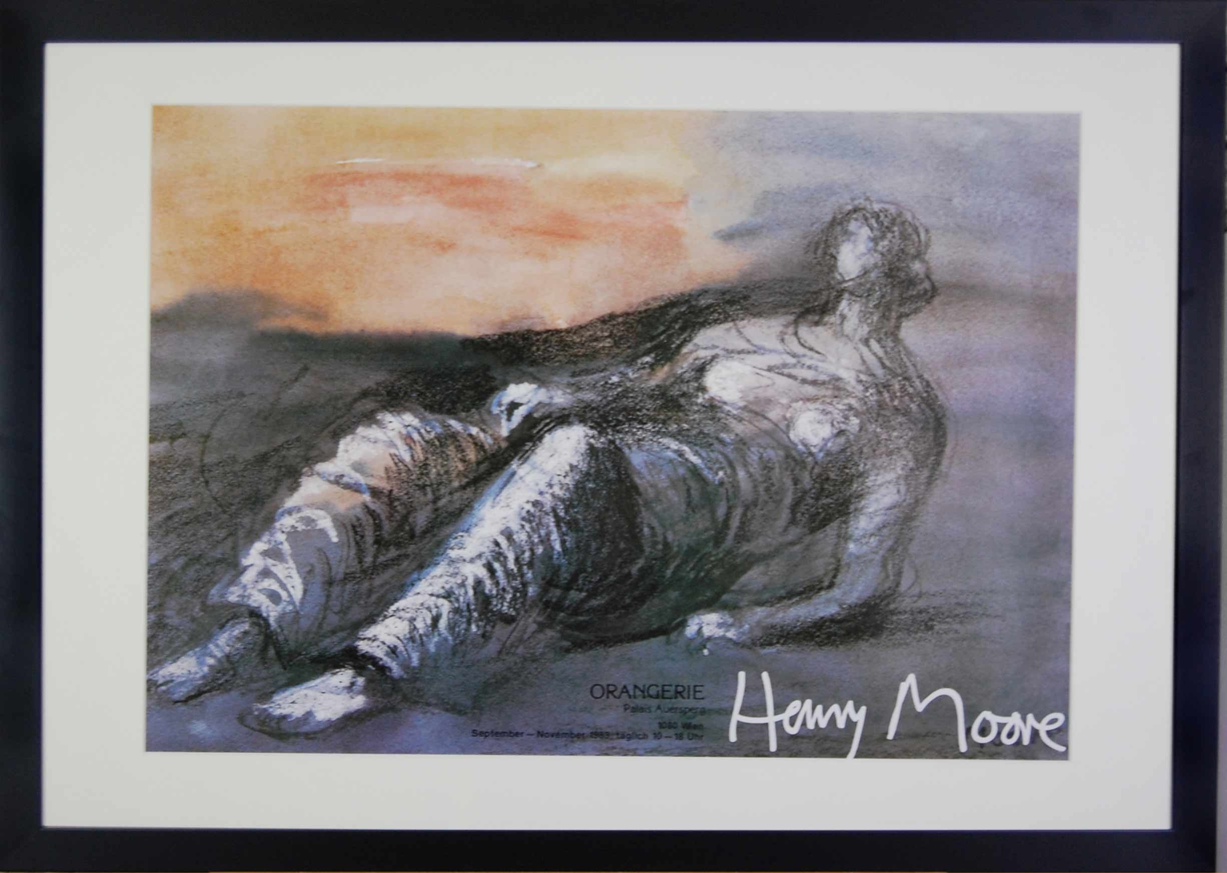 FEMME ENDORMIE - MOORE Henry (1898 - 1986) - Lithographie