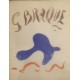 Georges Braque - œuvre graphique original - hommage de René Char