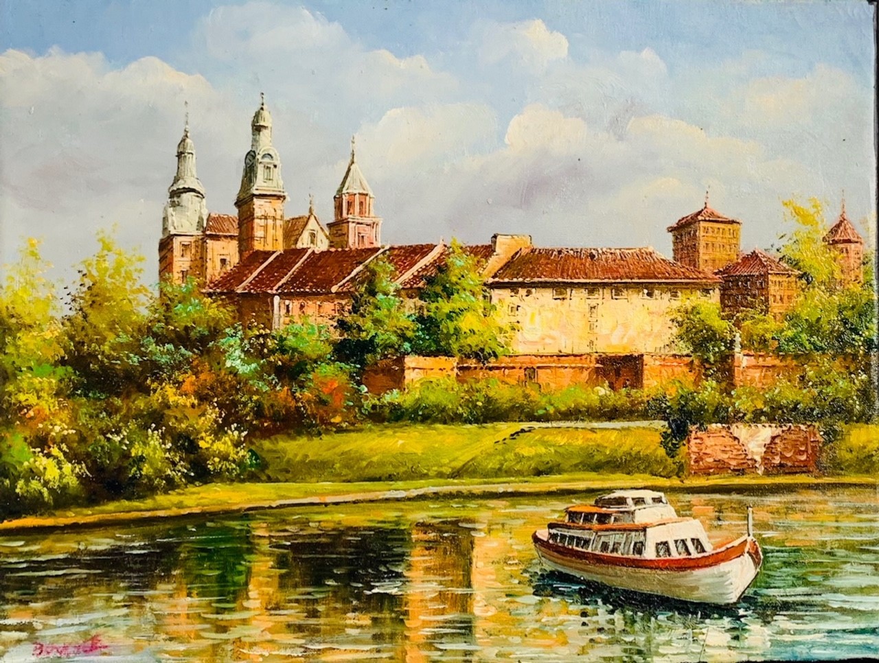 LA TRAVERSEE - BOGGA Anton (XX ème siècle) - Huile sur toile