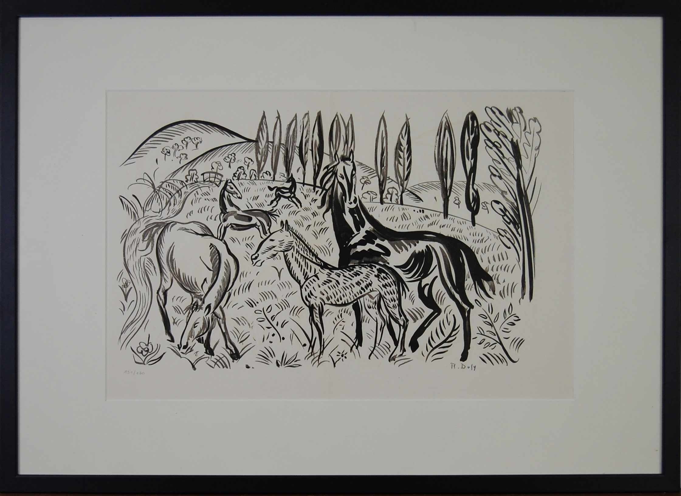 Raoul Dufy, Chevaux en liberté