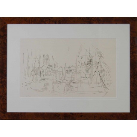 Raoul Dufy, Bateaux a quai