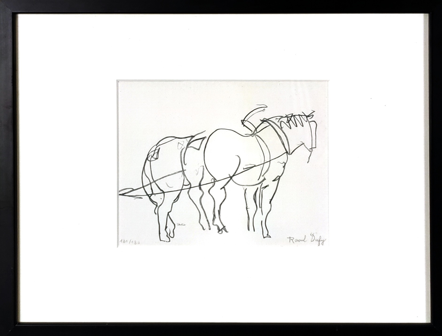 Raoul Dufy, Chevaux au repos