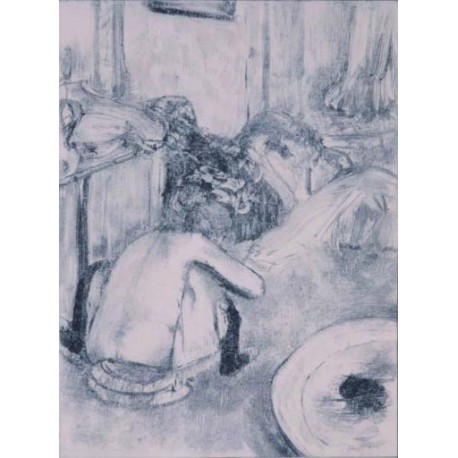 FEMME A LA TOILETTE , DEGAS Edgar ( d'aprés ) (1834-1917)